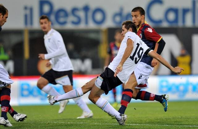 Senad LULIC (Lazio) goal celebration, Bologna FC - Lazio Rom allexsabba