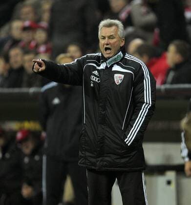26.10.2011, Fussball DFB-Pokal Saison 2011 2012, 2.Runde, FC Bayern München - FC Ingolstadt 04. Trainer Benno Möhlmann (Ingolstadt).