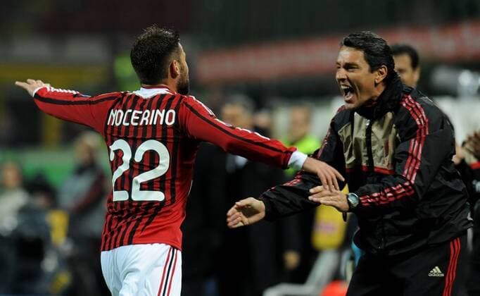 Antonio NOCERINO (Milan) goal celebration - Milano 26 10 2011 Stadio Giuseppe Meazza Serie A 2011 2012 Football AC Milan vs FC Parma allexsabba