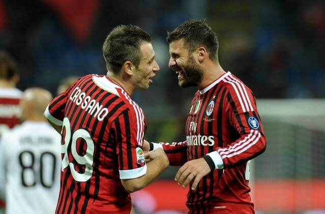 Antonio NOCERINO (Milan) goal celebration - Milano 26 10 2011 Stadio Giuseppe Meazza Serie A 2011 2012 Football AC Milan vs FC Parma allexsabba