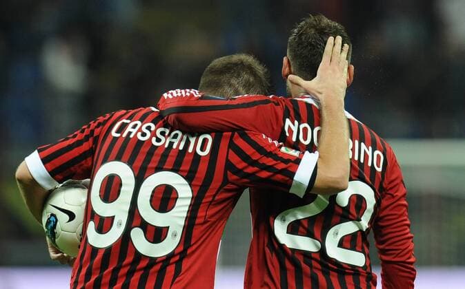 Antonio NOCERINO (Milan) goal celebration - Milano 26 10 2011 Stadio Giuseppe Meazza Serie A 2011 2012 Football AC Milan vs FC Parma allexsabba