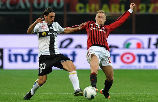 Ignazio ABATE (Milan), Francesco MODESTO (Parma) - Milano 26 10 2011 Stadio Giuseppe Meazza Serie A 2011 2012 Football AC Milan vs FC Parma allexsabba