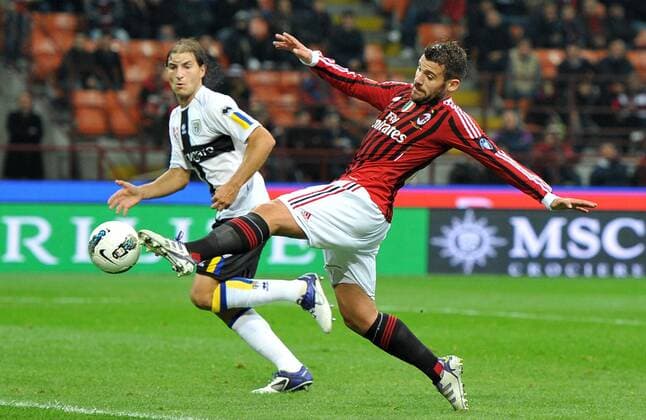 Antonio NOCERINO (Milan) goal celebration - Milano 26 10 2011 Stadio Giuseppe Meazza Serie A 2011 2012 Football AC Milan vs FC Parma allexsabba