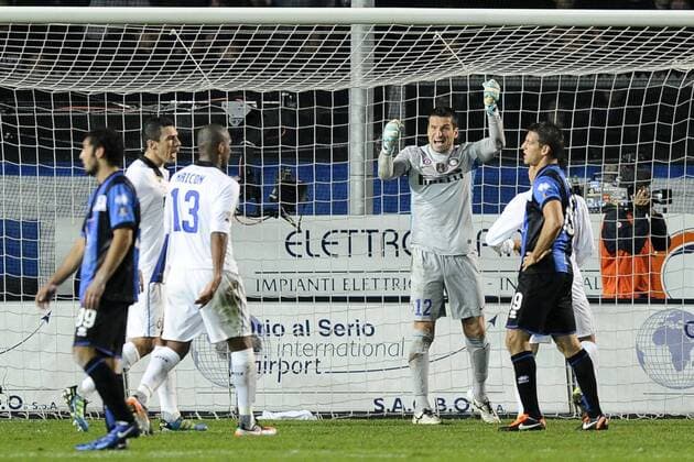 Db - Bergamo 26 10 2011 - campionato di Serie A Atalanta Bergamo vs Inter Milano: Luca Castellazzi 