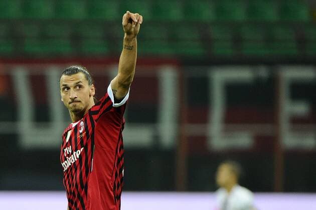 Gc - Milano 26 10 2011 - campionato di Serie A AC Milan vs FC Parma: Zlatan Ibrahimovic 