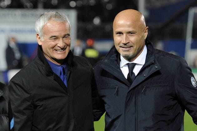 Db - Bergamo 26 10 2011 - campionato di Serie A Atalanta Bergamo vs Inter Milano: Stefano Colantuono-Claudio Ranieri 