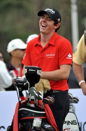 Rory McIlory of Northern Ireland reacts during the Lake Malaren Shanghai Masters golf tournament in Shanghai, China, 27 October 2011.  20111027_37666 o0 McIlroy