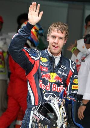 formula 1 GP, Indien Delhi Buddh International Circuit 29.10.11, Sebastian Vettel, Red Bull Racing,