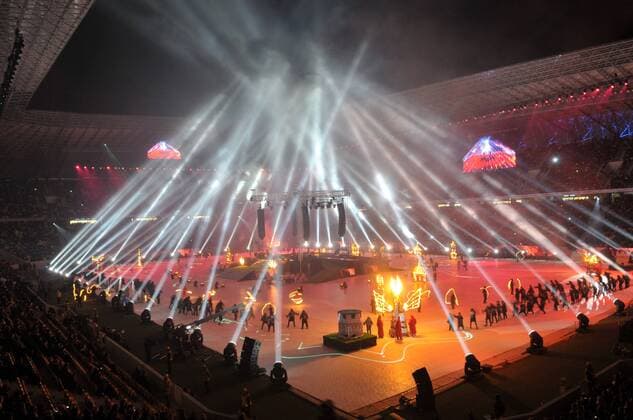 The solemn opening ceremony of the Lviv Arena Stadium which will host games during Euro-2012.  premiumd Aufmacher RE0F10A7 o00 FuÃŸball