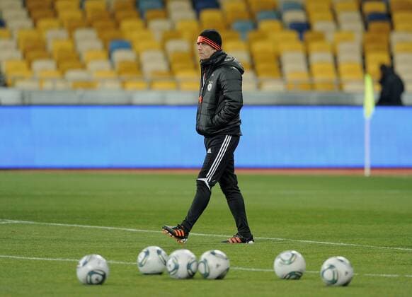 FUSSBALL International DEUTSCHE NATIONALMANNSCHAFT 10.11.2011 Abschlusstraining vor dem Testspiel im Olympiastadion in Kiew Trainer Joachim LOEW (Deutschland) 