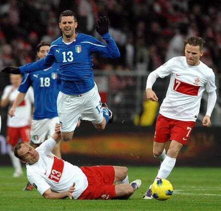 Wroclaw 11 11 2011 Polen - Italien: Thiago Motta 