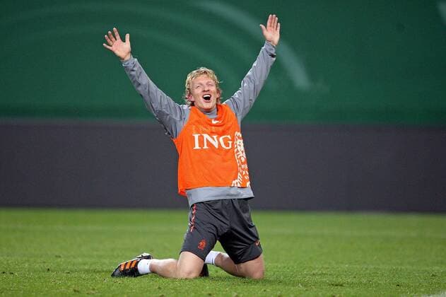 14.11.2011, Fussball, Training der niederländischen Nationalmannschaft in der Imtech-Arena Hamburg. Dirk Kuyt (Niederlande)