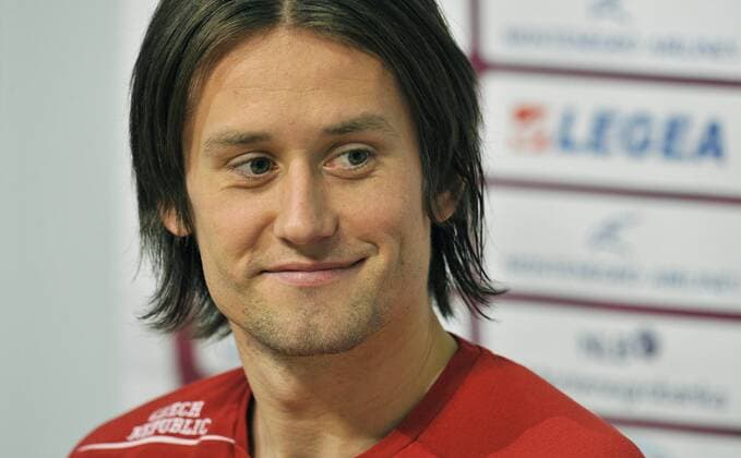 Czech national soccer player Tomas Rosicky during a press conference prior to the second leg Euro 2012 play-off soccer match against Montenegro, Podgorica, Montenegro on November 14, 2011. (CTKxPhoto RadekxPetrasek)  CTKPhoto4201111140844001