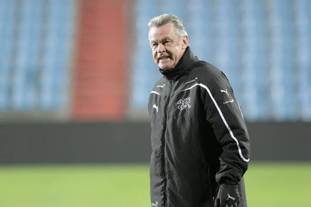 Ottmar HITZFELD (Trainer Schweiz) Training Nationalmannschaft Schweiz Freundschaftslaenderspiel, Herren, Maenner, Saison 2011-2012, 14.11.2011, Luxemburg - Schweiz