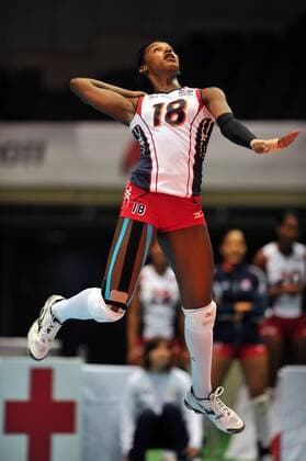 De La Cruz de Pena Bethania (DOM),..NOVEMBER 16,2011 - Volleyball : FIVB Women s Volleyball World Cup 2011,4th Round Tokyo(B) during match between Dominican Republic 3-2 Serbia at Tokyo Metropolitan Gymnasium, Tokyo, Japan.  ( 20111589)