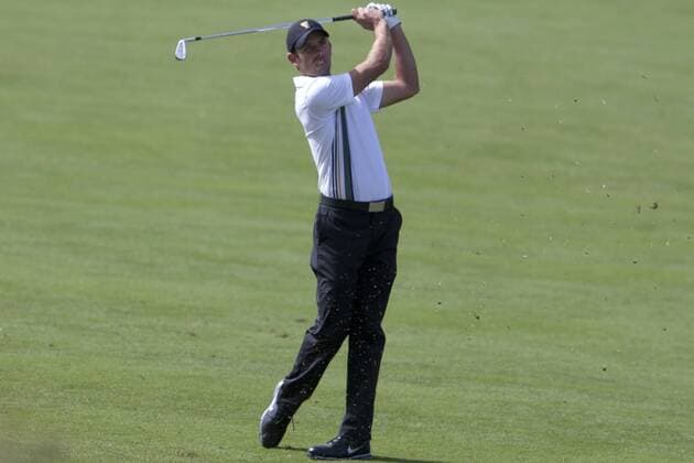 16 November 2011 : Charl Schwartzel (ZA) plays an iron shot during the 2nd & final day of practice at the Presidents Cup at the Royal Melbourne Golf Club in Melbourne, Australia. PGA Golf Herren NOV 16 The Presidents Cup Icon11111614764 EDITORIAL USE ONLY