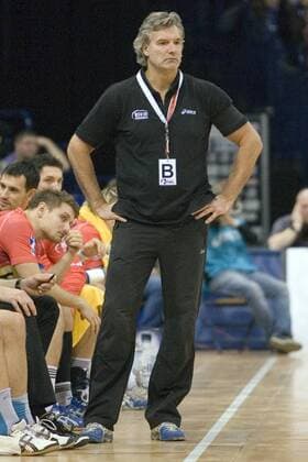 Hamburg, o 2 World ,Handball, 1. Bundesliga der Männer, Saison 2011 2012, HSV Hamburg - TV Grosswallstadt , Trainer Per Carlen(HSV)