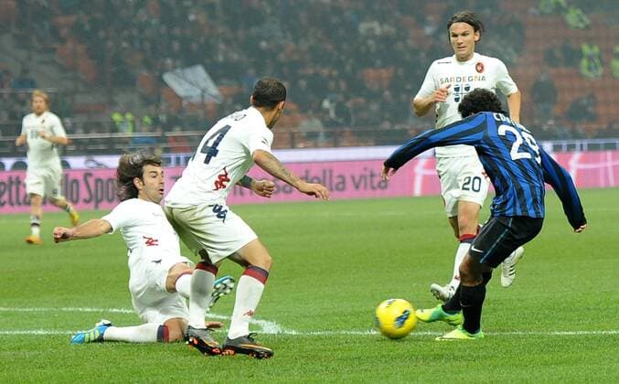 COUTINHO (Inter) goal Milano 19 11 2011 Stadio Giuseppe Meazza Serie A 2011 2012 Inter Mailand Vs Cagliari Calcio allexsabba