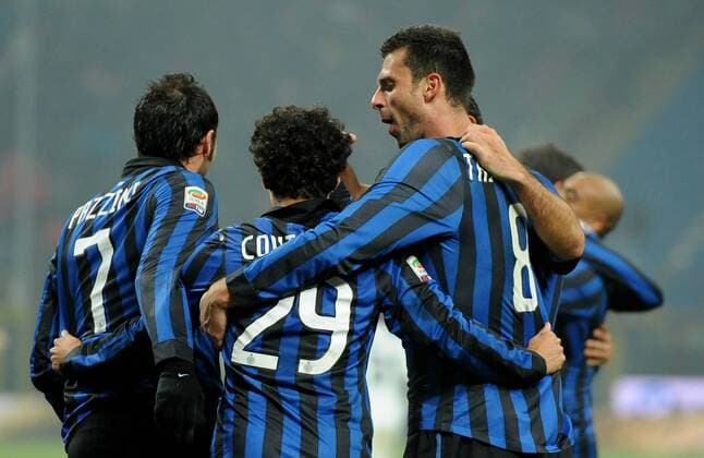 COUTINHO (Inter) goal celebration Milano 19 11 2011 Stadio Giuseppe Meazza Serie A 2011 2012 Inter Mailand Vs Cagliari Calcio allexsabba