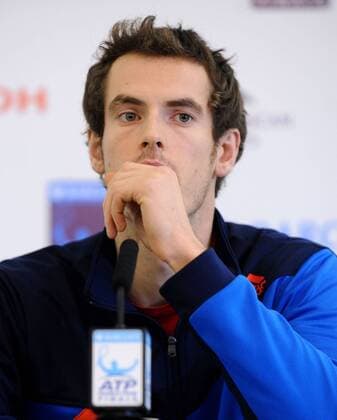 Tennis - AT World Tour Finals 2011 - Andy Murray withdrawal Press Conference A dejected Andy Murray announces his withdrawal from the Competition 