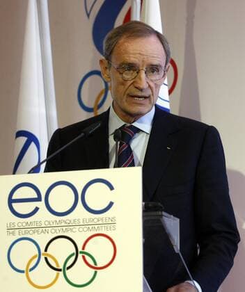 ITAR-TASS: SOCHI, RUSSIA. NOVEMBER 24. 2011. French IOC member Jean-Claude Killy at the 40th annual meeting of the European Olympic Committees (EOC).  RE0F2CE2