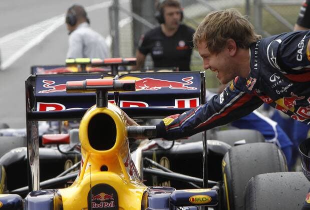 Motorsports: FIA Formula One World Championship 2011, Grand Prix of Brazil, 01 Sebastian Vettel (GER, Red Bull Racing), Qualifying, xHOCHxZWEIx