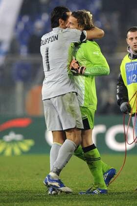 Lazio Rom vs Juventus Turin (Juve), Serie A 2011 2012: Gianluigi Buffon-Federico Marchetti 