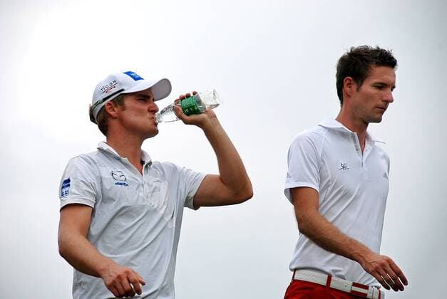 GOLF - Omega Mission Hills World Cup HAIKOU,CHINA,27.NOV.11 - DIVERS, GOLF - Omega Mission Hills World Cup. Bild zeigt Florian Prägant und Roland Steiner (AUT). 