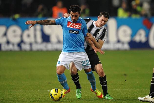 Ezequiel LAVEZZI Napoli, Stephan LICHTSTEINER Juventus Napoli 29 11 2011 Stadio San Paolo Football Calcio Serie A 2011 2012 - SSC Neapel vs. Juventus Turin - andreaxstaccioli