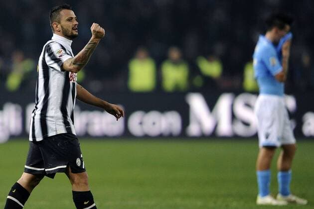 Napoli 29 11 2011 - serie A - SSC Neapel vs. Juventus Turin - esultanza gol Simone Pepe 