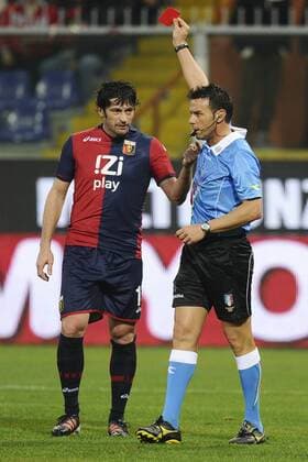 Serie A CFC FC Genua 1893 - AC Milan 0:2 espulsione Kakhaber Kaladze 