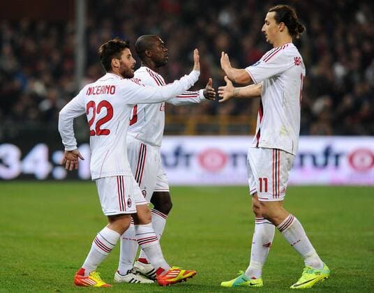 Serie A CFC FC Genua 1893 - AC Milan 0:2 esultanza gol Antonio Nocerino 