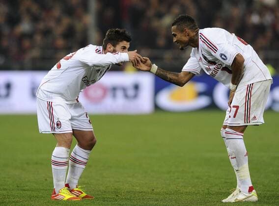 Serie A CFC FC Genua 1893 - AC Milan 0:2 esultanza gol Antonio Nocerino 