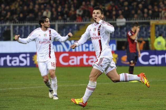 Serie A CFC FC Genua 1893 - AC Milan 0:2 esultanza gol Antonio Nocerino 