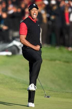 Dec. 4, 2011 - Thousand Oaks, California, U.S. - December 4, 2011: Tiger Woods after the final hole of the of the Chevron World Challenge held at Sherwood Country Club, Thousand Oaks, CA. 2011 Chevron World Challenge - Fourth Round - ZUMAec2