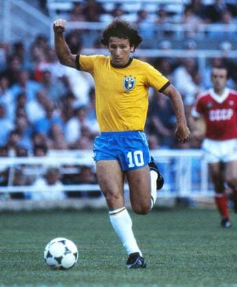 World Cup Brazil v Russia (USSR) 14 06 1982, Zico - Brazil 
