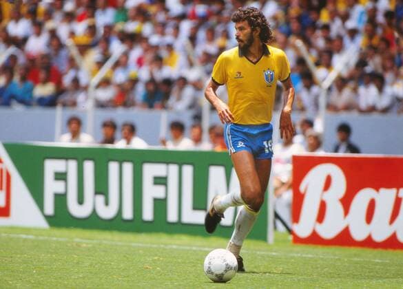 World Cup Brazil v France 02 06 1986, Socrates - Brazil 