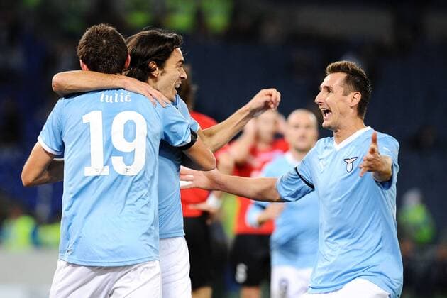 Giuseppe BIAVA, Senad LULIC, Miroslav KLOSE, Lazio Rom - Novara Calcio antoniettaxbaldassarre