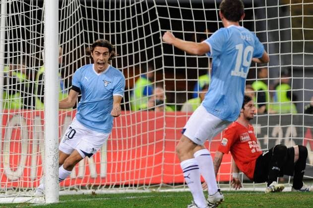 Lazio Rom - Novara Calcio, Giuseppe Biava xHOCHxZWEIx xItalyxPhotoxPressx 