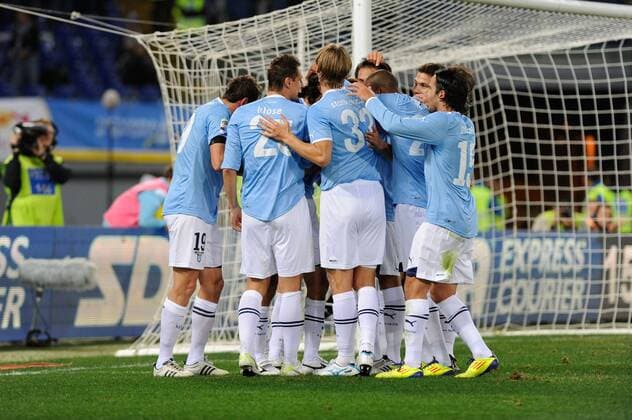 Lazio Rom Torjubel xHOCHxZWEIx xItalyxPhotoxPressx 