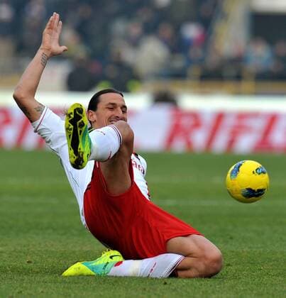 Zlatan IBRAHIMOVIC (Milan) Bologna 11 12 2011 Stadio Renato Dall Ara Serie A 2011 2012 Football, Bologna FC vs AC Milan - allexsabba