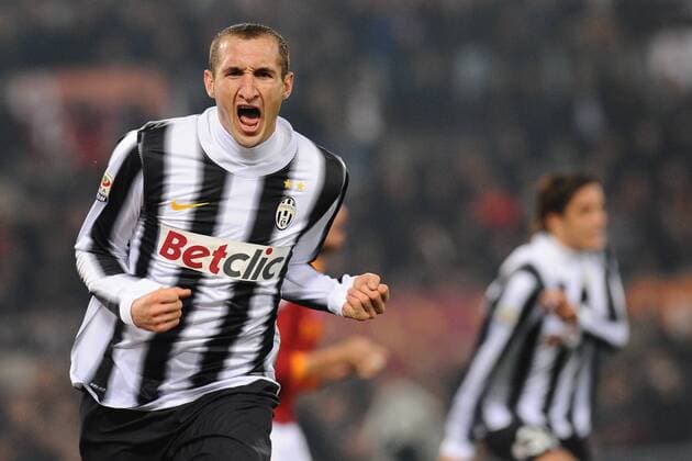 Giorgio Chiellini (Juve) Roma, 12 12 2011 Stadio Olimpico Football 2011 2012, AS Roma vs Juventus Turin. Campionato di calcio serie A AntoniettaxBaldassarre