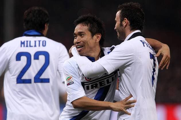 Yuto Nagatomo, Inter Genova 13 12 2011 Stadio L.Ferraris Football Calcio Serie A 2011 2012, CFC Genoa 1893 (FC) vs Inter Mailand - paoloxnucci