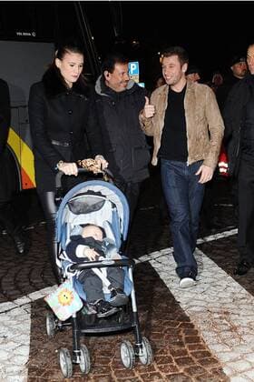 AC Mailand: Antonio Cassano und Freundin Carolina Marcialis mit Kind 
