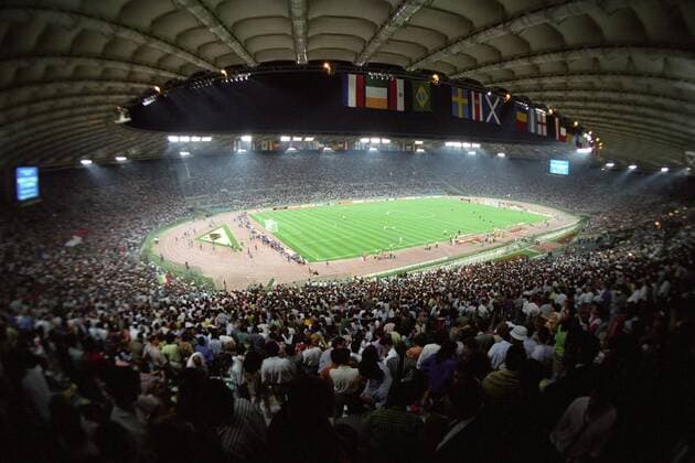 Stadio Olimpico in Rom während der Weltmeisterschaft 1990