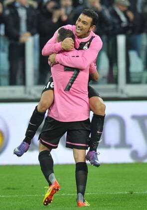 Fabio QUAGLIARELLA (Juventus) goal celebration - Torino, 18 12 2011 - Stadio Juventus Stadium - Serie A 2011 2012 - Juventus Torino Vs Novara Calcio - allexsabba