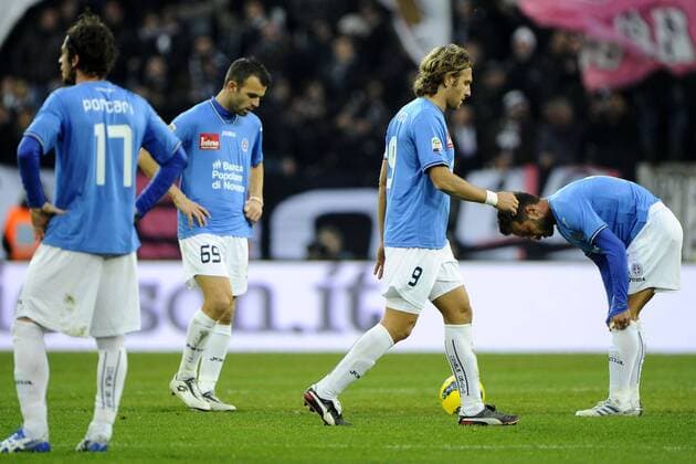 Torino, 18 12 2011 - Serie A 2011 2012 - Juventus Torino vs Novara Calcio - Riccardo Meggiorini und Raffaele Rubino 