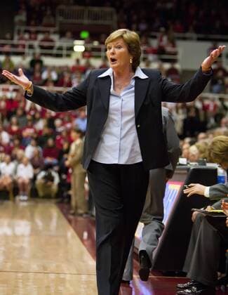 Tennessee Head coach Pat Summitt during the NCAA College League USA basketball game between the Stanford Cardinal and the Tennessee Lady Volunteers at Maples Pavillion in Stanford CA. Stanford Leads Tennessee 48-41 at the half. Damon Tarver CSM NCAA College League USA Women s Basketball Tennessee vs Stanford DEC 20 - ZUMAct6