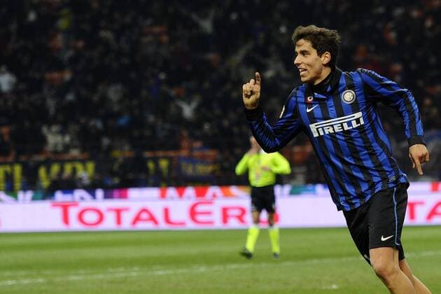 Milano 21 12 2011 - serie A - Inter Mailand vs. US Lecce - esultanza gol Ricardo Alvarez 