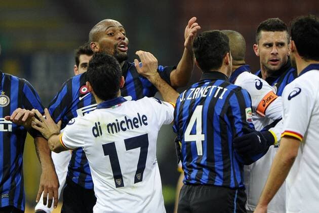 Milano 21 12 2011 - serie A - Inter Mailand vs. US Lecce - Maicon-Guillermo Giacomazzi 